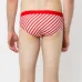 Striped swim briefs