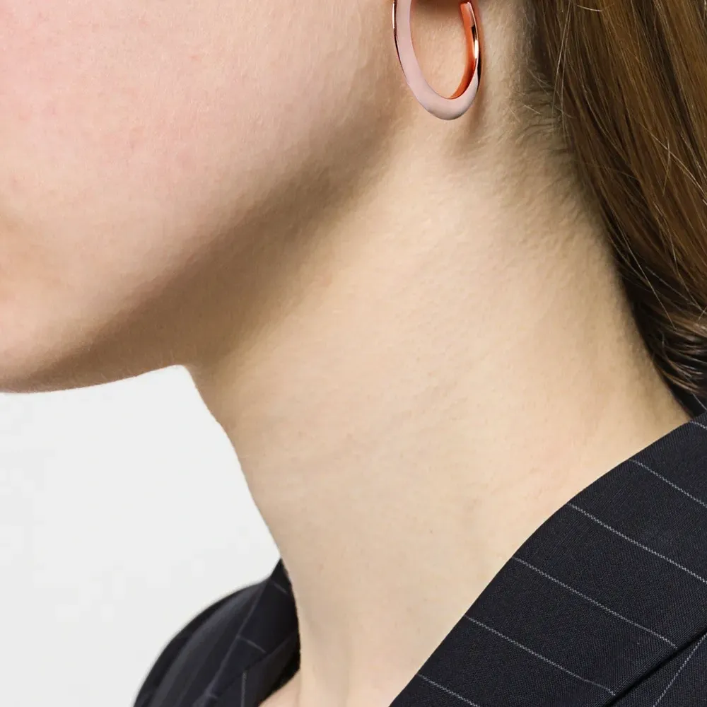 Моносерьга-кольцо среднего размера 'Else'