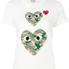 Футболка с принтом сердец