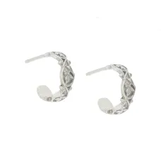 Круглые серьги 'My Favourite' с гравировкой