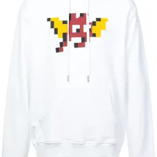 Толстовка с капюшоном и принтом 'Flying Bat'