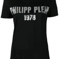 Футболка с логотипом металлик '1978'