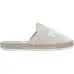 Embroidered logo flat espadrilles