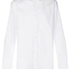 Приталенная рубашка с длинными рукавами