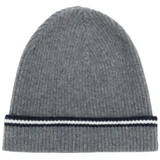 Шапка-бини с полосками