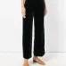 velvet cropped trousers