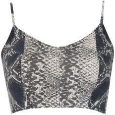 Укороченный топ с принтом