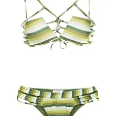 Striped bikini