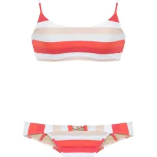 Striped bikini set