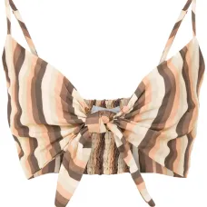 Укороченный топ в полоску