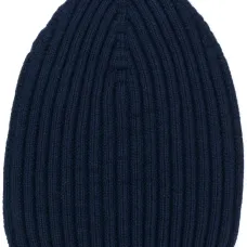 Кашемировая шапка бини в рубчик