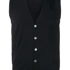 трикотажный жилет с V-образным вырезом
