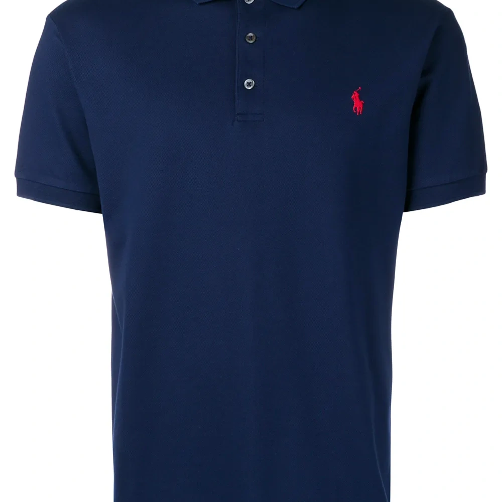 Рубашка поло с вышитым логотипом