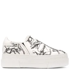 Кеды слипоны на платформе