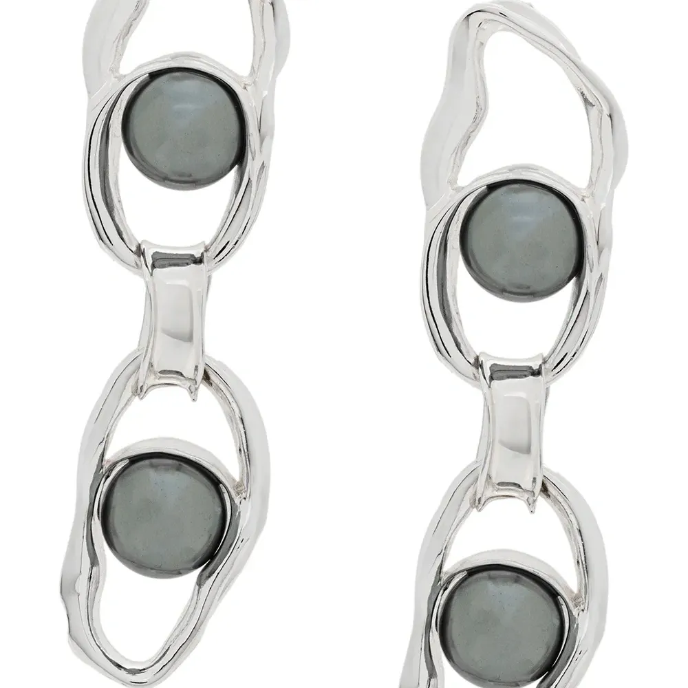 Серьги 'Liquid' цепочного дизайна