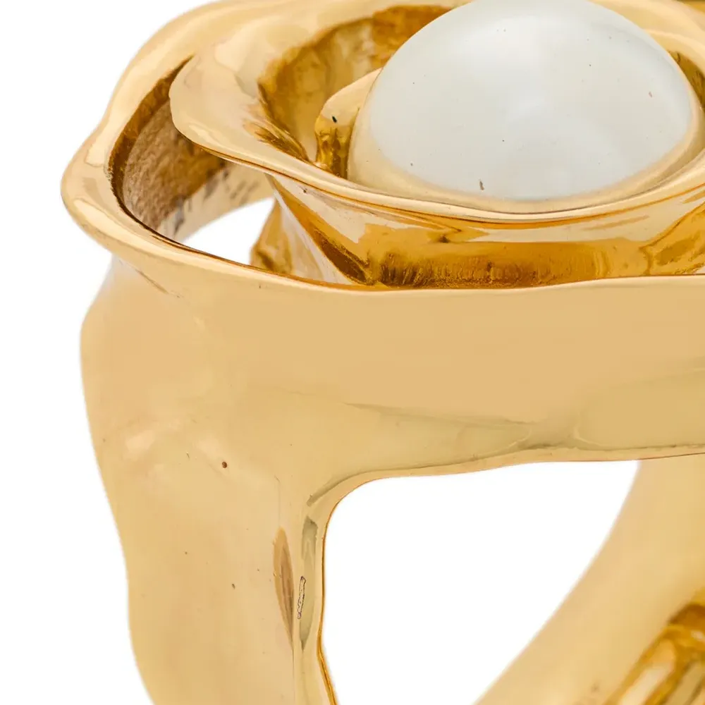 Кольцо в виде розы