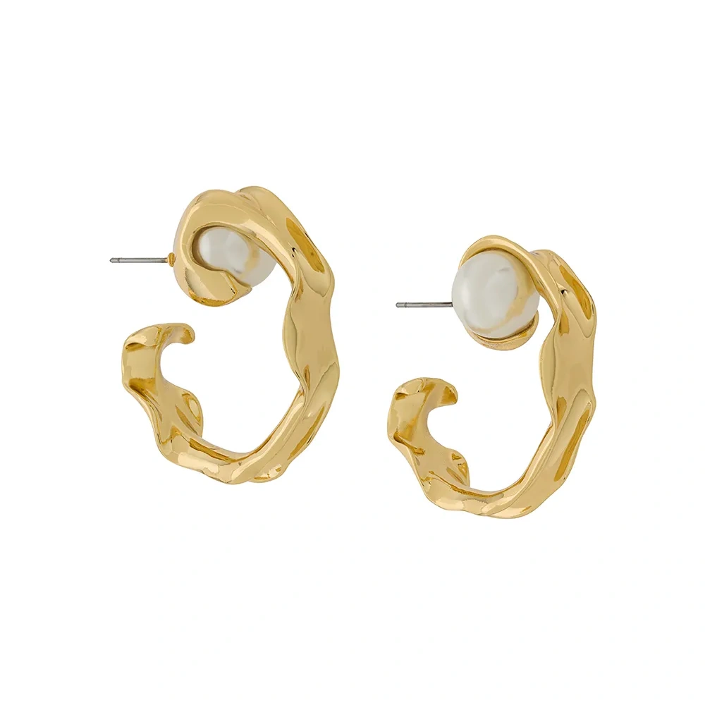 Круглые серьги 'Liquid'