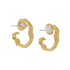 Круглые серьги 'Liquid'