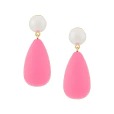 Серьги с каплевидной подвеской