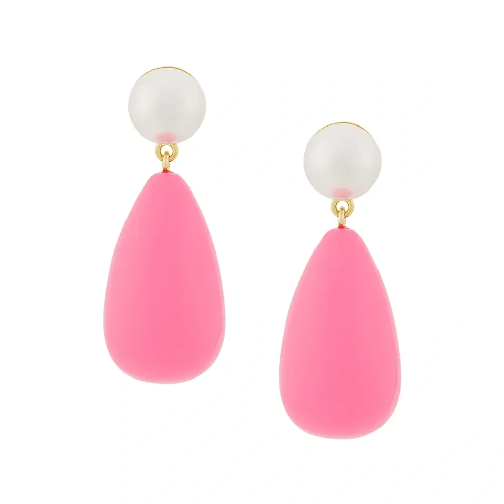 Серьги с каплевидной подвеской