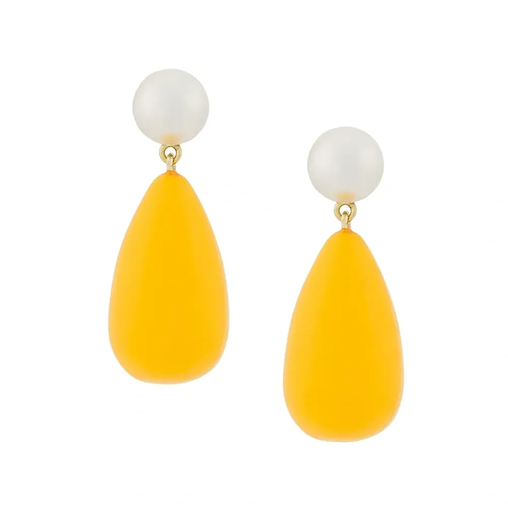 Серьги с каплевидной подвеской