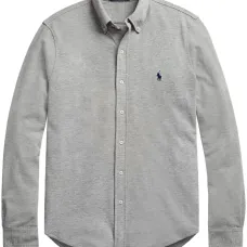 Рубашка на пуговицах с вышитым логотипом