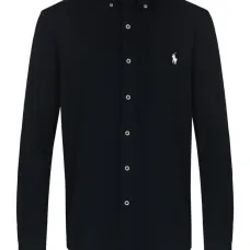 Рубашка на пуговицах с вышитым логотипом