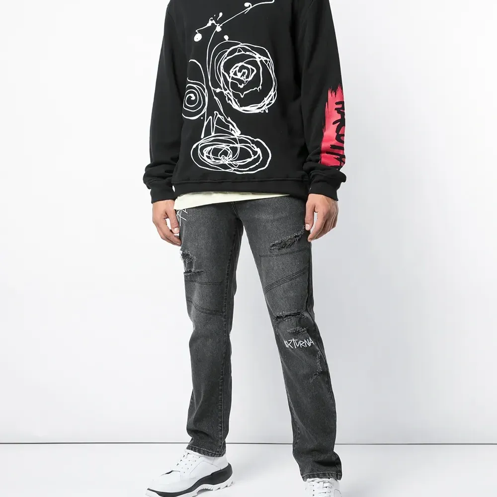 толстовка 'Drippy' с круглым вырезом