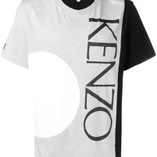 Футболка в стиле колор-блок с логотипом