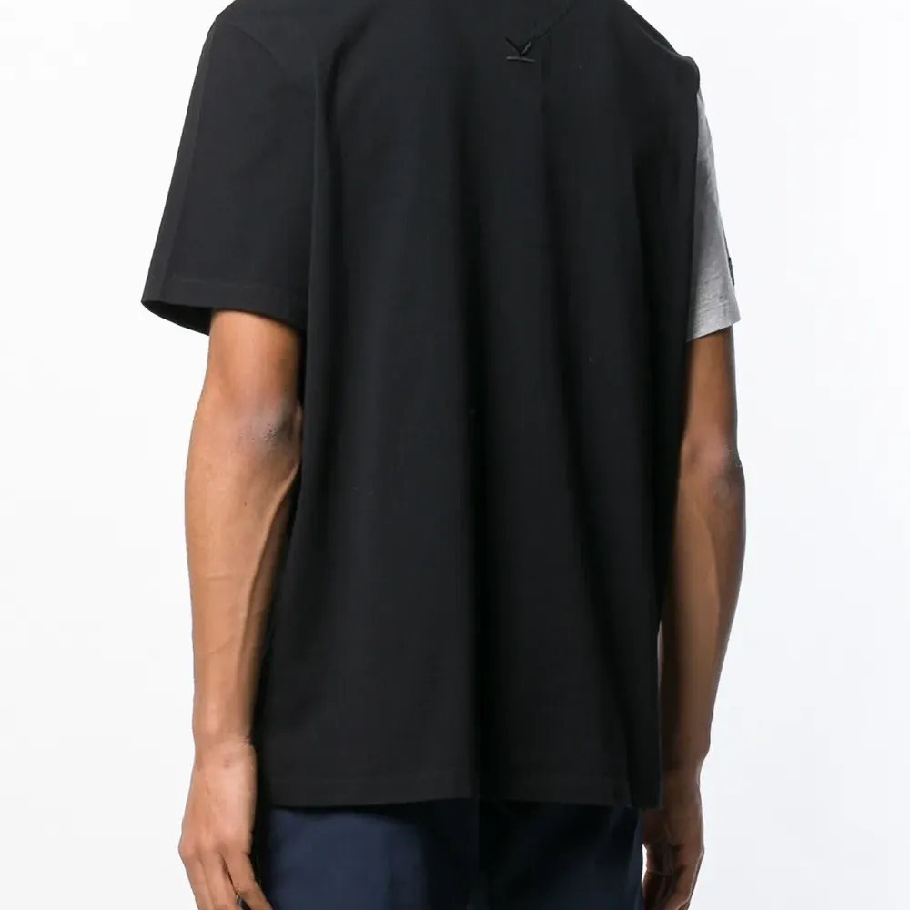 Футболка в стиле колор-блок с логотипом