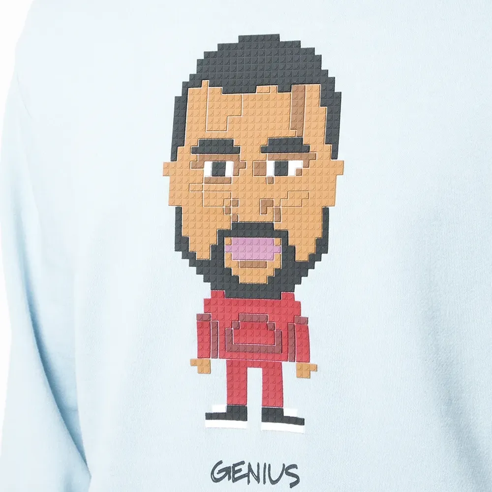 толстовка с принтом 'Genius'