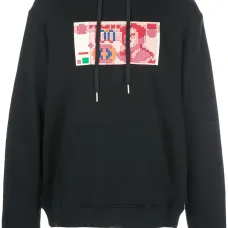 Толстовка с капюшоном и принтом