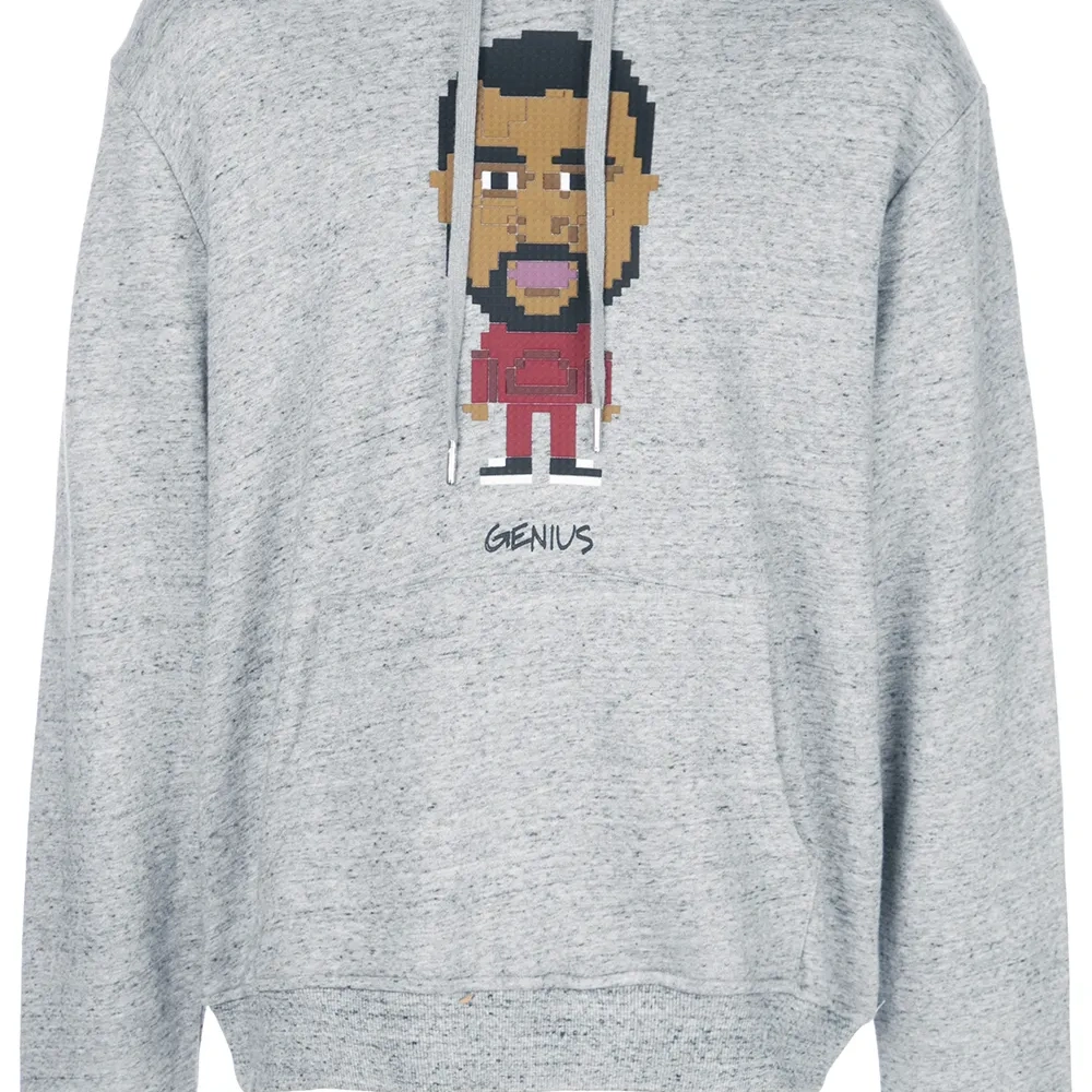 толстовка с капюшоном и принтом 'Genius'