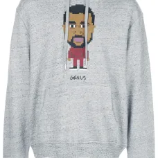 толстовка с капюшоном и принтом 'Genius'