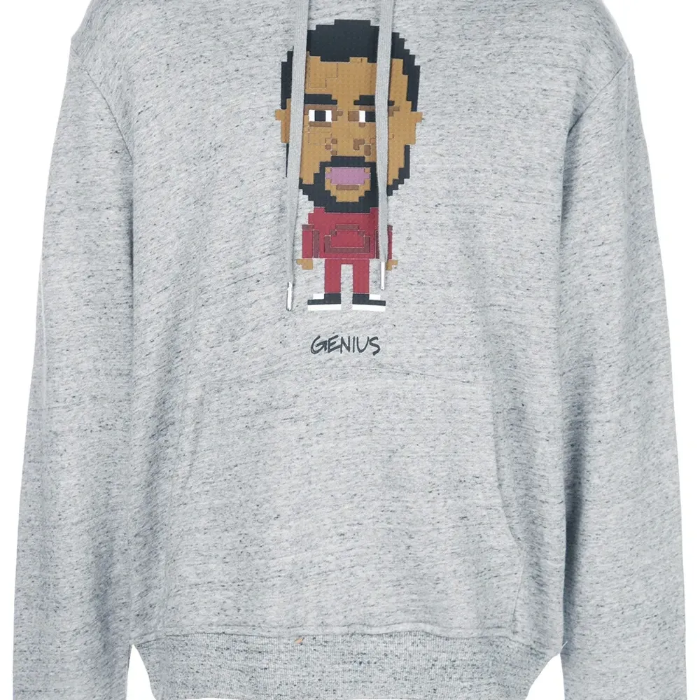 толстовка с капюшоном и принтом 'Genius'