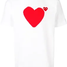 Футболка с принтом сердца