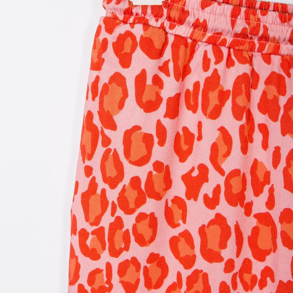 Брюки с леопардовым принтом