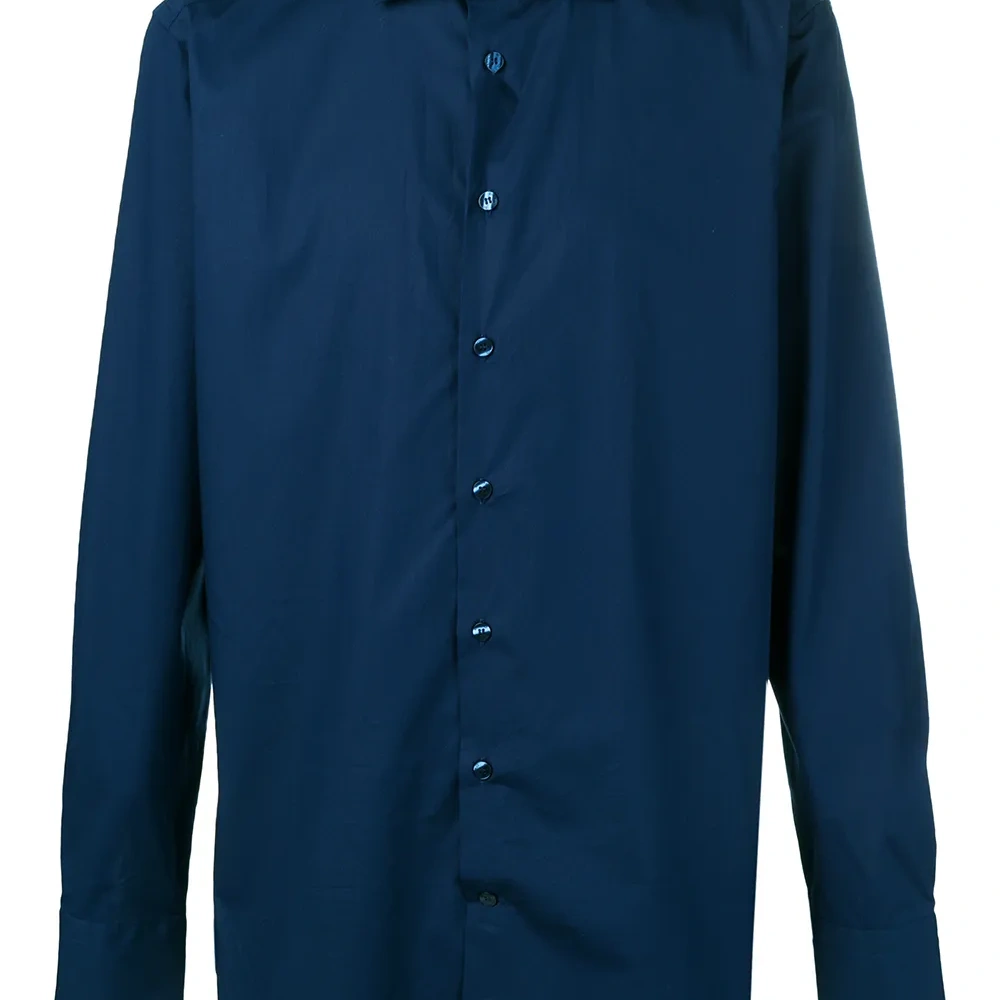 Однотонная рубашка