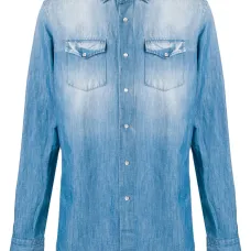 Джинсовая рубашка с нагрудным карманом