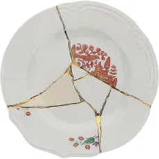 Тарелка с эффектом трещин