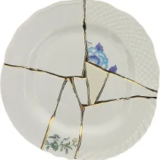 Тарелка с эффектом трещин