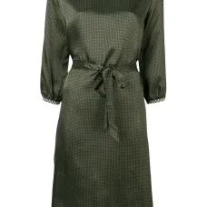 Платье трапеция с принтом