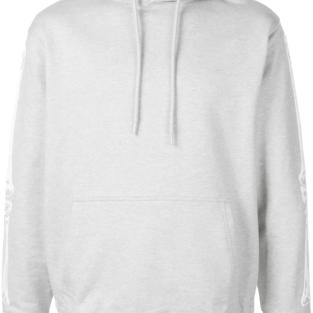 Толстовка с капюшоном и принтом на рукавах