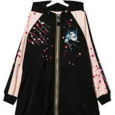 Пальто с цветочным принтом