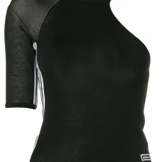 Трикотажный топ на одно плечо