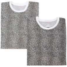 футболка с леопардовым принтом