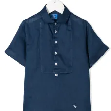 джинсовая рубашка-поло джинсовая рубашка-поло