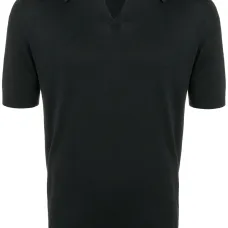 Рубашка-поло с открытым воротником