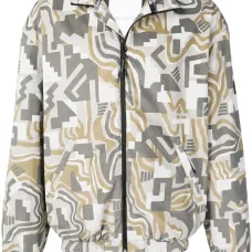 Спортивная куртка с геометричным узором