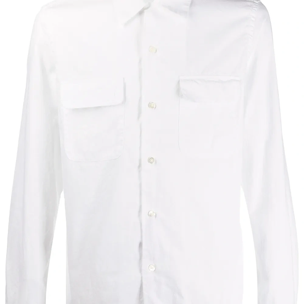 Рубашка с накладными карманами